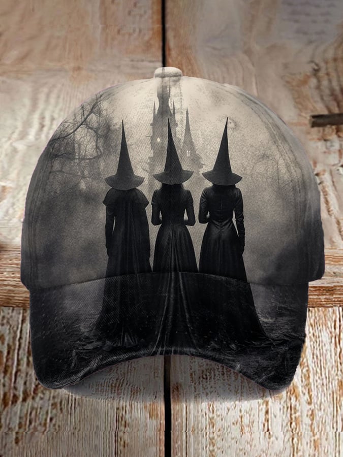 Halloween Witch  Print Baseball Cap