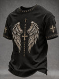 Men'S Faith Overcoming Fear Print T-Shirt
