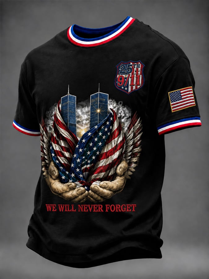 Men's USA 9/11 Print T-Shirt