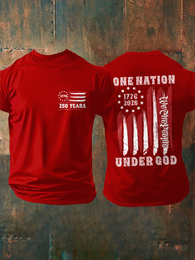 Men's Retro Print Short-Sleeve T-Shirt