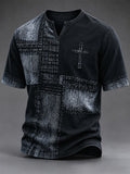 Men's Vintage Faith Faux-Linen T-shirt