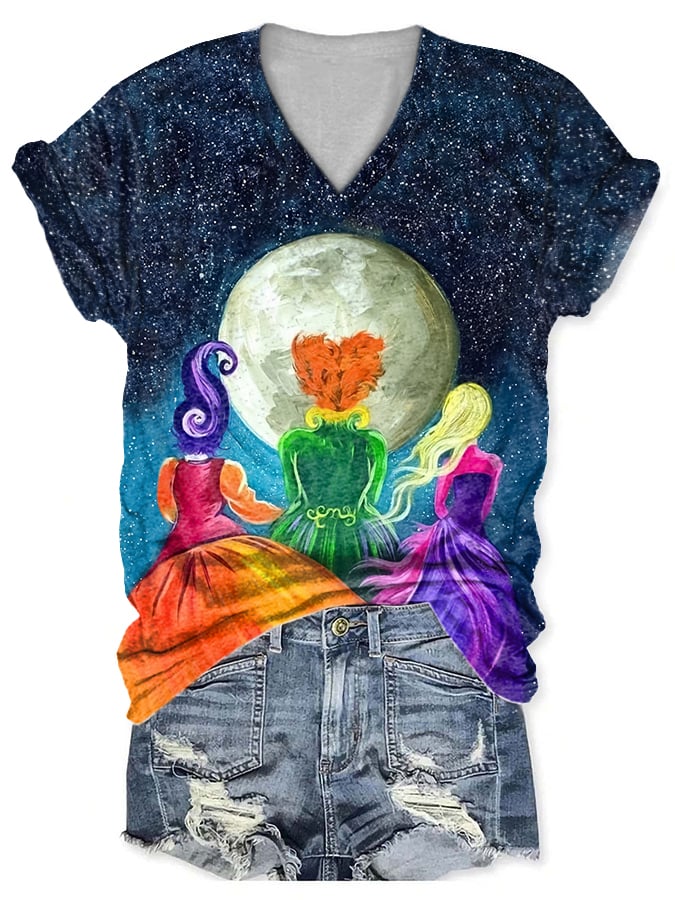 Fashion Abstract Print Short Sleeve T-Shirt