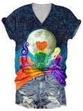 Fashion Abstract Print Short Sleeve T-Shirt