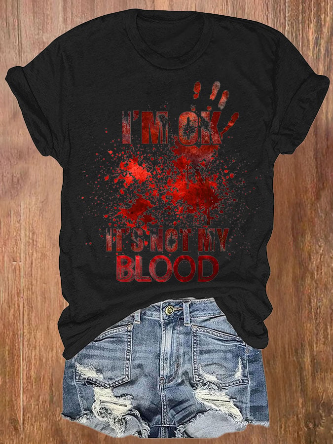Halloween Ladies Print T-Shirt
