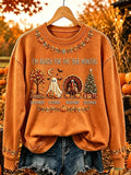 Women's Vintage I'm Ready For The Ber Months Print Casual Sweatshirt