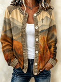 Women'S Autumn-Vibe Printed Casual Cardigan