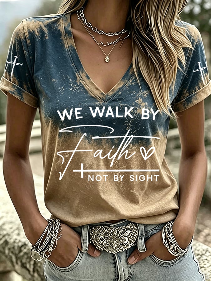 Women's Walk By Faith Print Casual T-shirt
