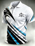 Men's Faith Cross-Print Short-Sleeve Polo Shirt