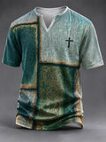 Men's Vintage Faith Faux-Linen T-shirt