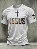 Men's Casual Faith Graphic Print T-Shirt