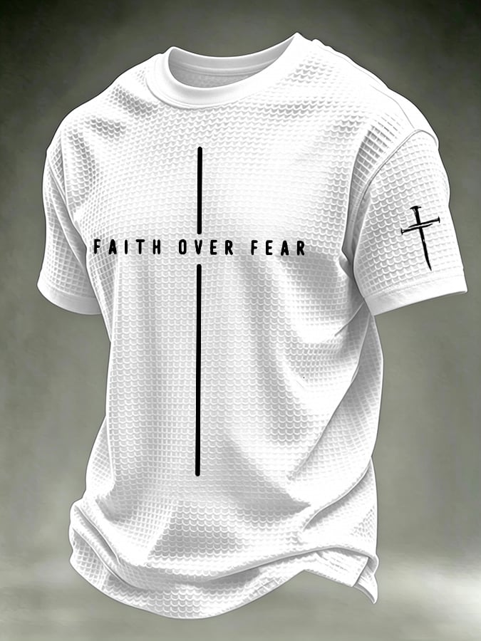 Men's  “Faith” waffle knit T-shirts
