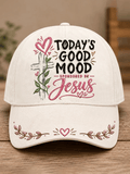 Unisex Today's Good Mood Is Sponsored By Jesus Print Hat