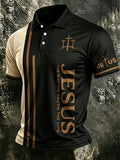 Men's THE WAY. THE TRUTH. THE LIFE Christian Print Casual Short-Sleeve T-Shirt