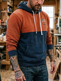 Men's Casual Faith Contrast Color Hooded