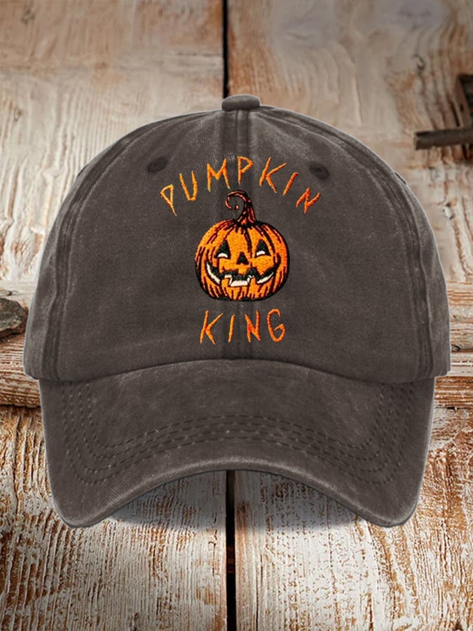 Men's and women's casual Halloween printed hats