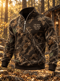 Men's Autumn/Winter "Jungle Faith" Camouflage Zip-Up Sweatshirt