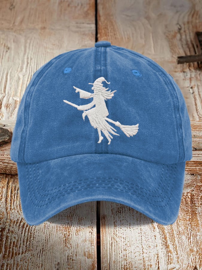 Halloween Witch Print Baseball Cap