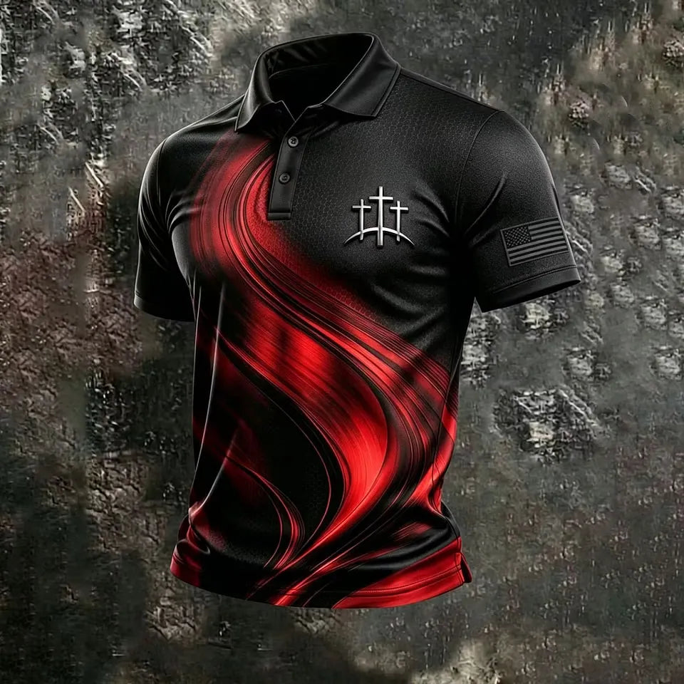 Men'S Faith Printed POLO Shirt