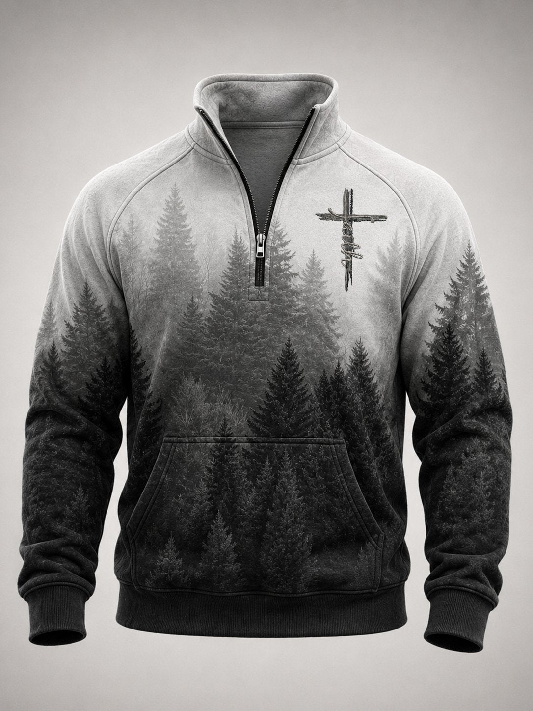 Men's Forest & Mountain Faith Zip-Up Hoodie