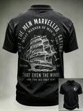 Men's "Faith" Print Polo Shirt