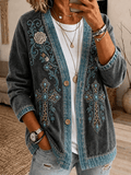 Women's Casual Printed Cardigan