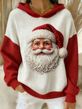 Women's Santa Claus Print Hoodie