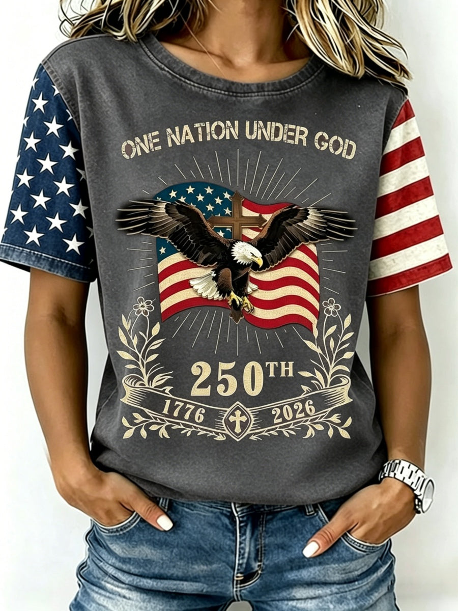 Retro 250th Anniversary Print Women's T-Shirt