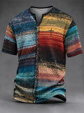 Men's Vintage Faith Faux-Linen T-shirt