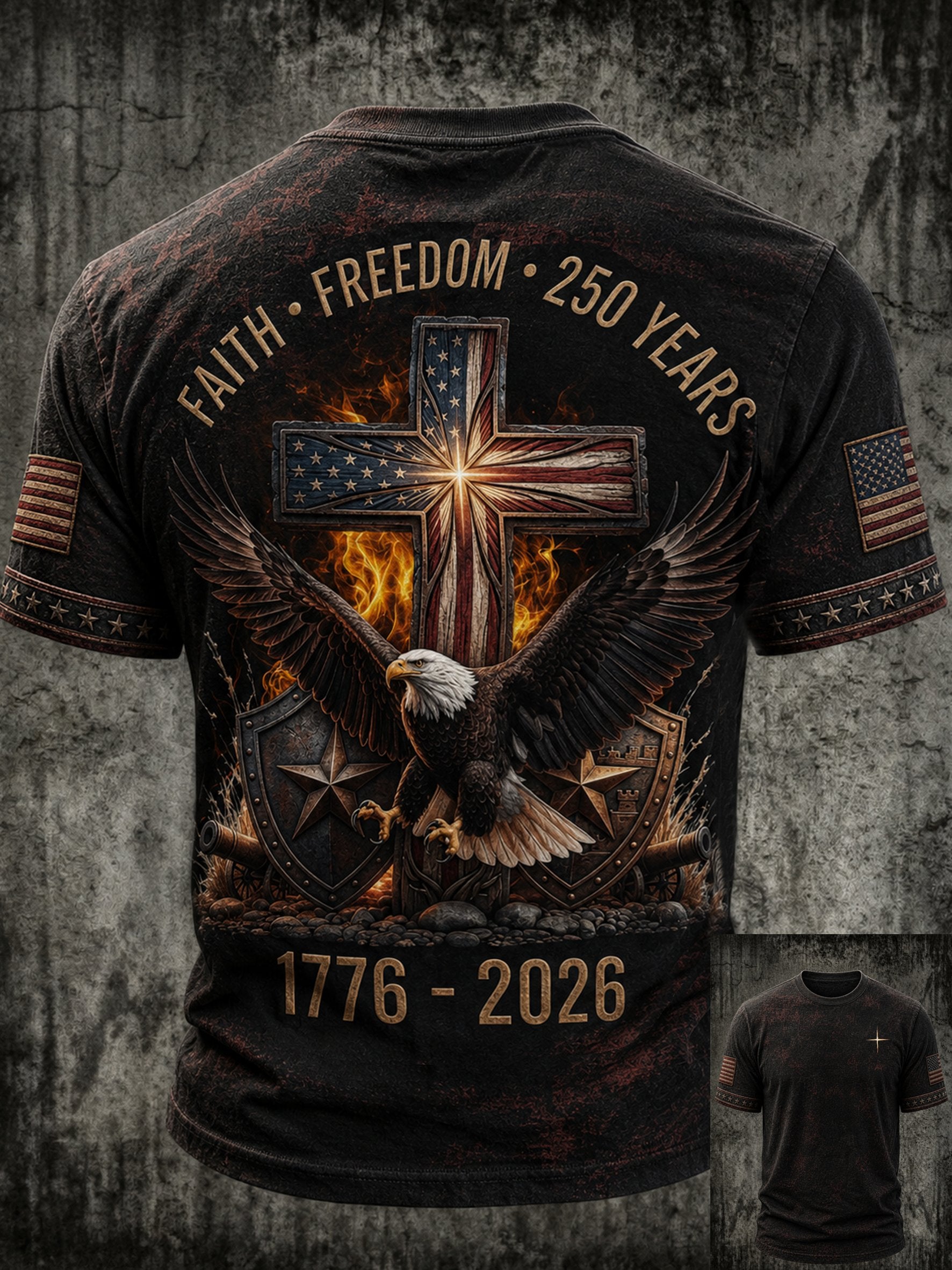 Men's "Faith" Print Top
