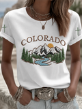 Women's Casual Colorado Strong T-shirt