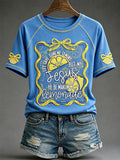 Women's "Jesus Be Making' Lemonade" Printed Casual Tops