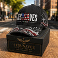 Jesus Saves Patriotic Mesh Baseball Cap