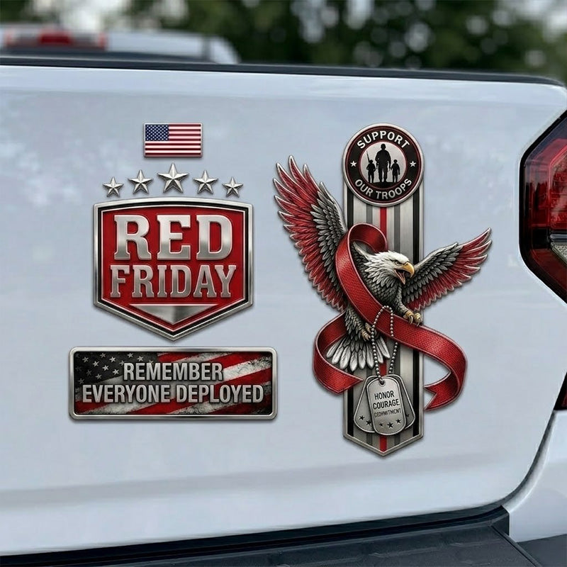 Red Friday Metal Car Emblem/Badge