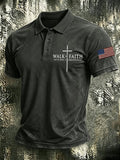 Men's Walk By Faith Print Polo Shirt