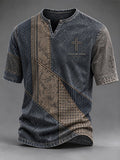 Men's Vintage Faith Faux-Linen T-shirt