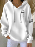 Women's Faith Print Hooded Sweatshirt