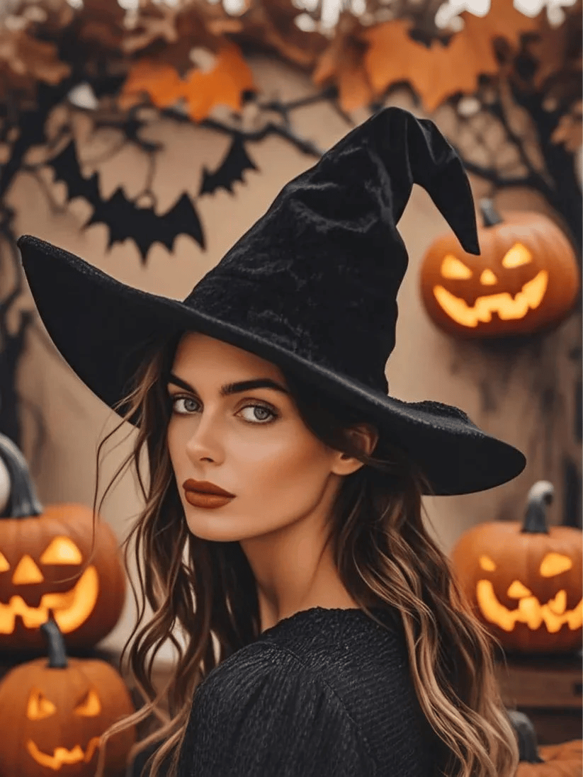Unisex Halloween Witch Hat Magician Twist Hat