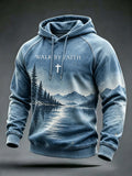 Men'S Casual Faith Graphic Casual Top