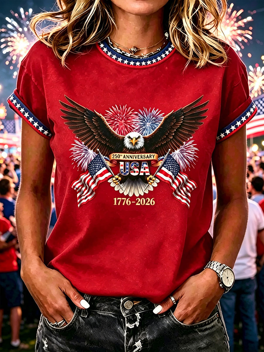 Women's American 250th Independence Day T-shirt