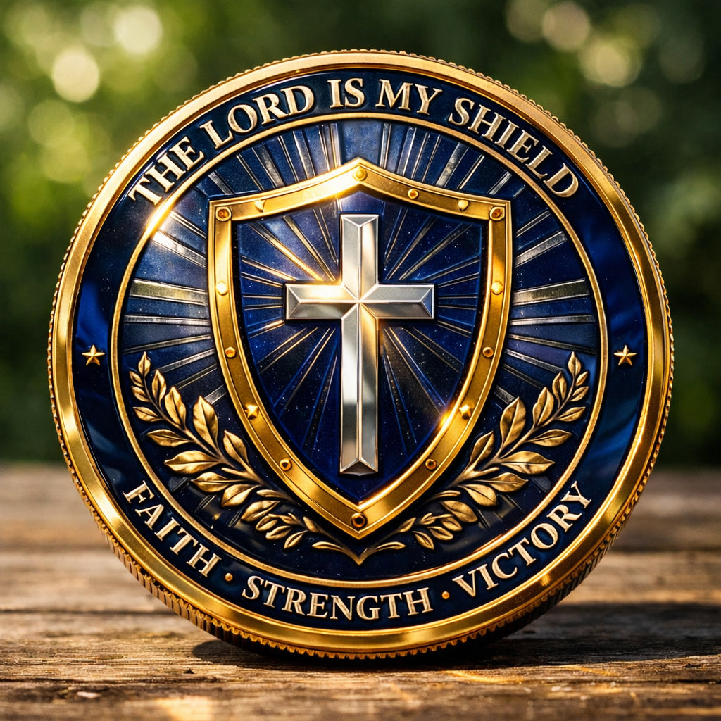 Faith & Strength Christian Commemorative Metal Medal