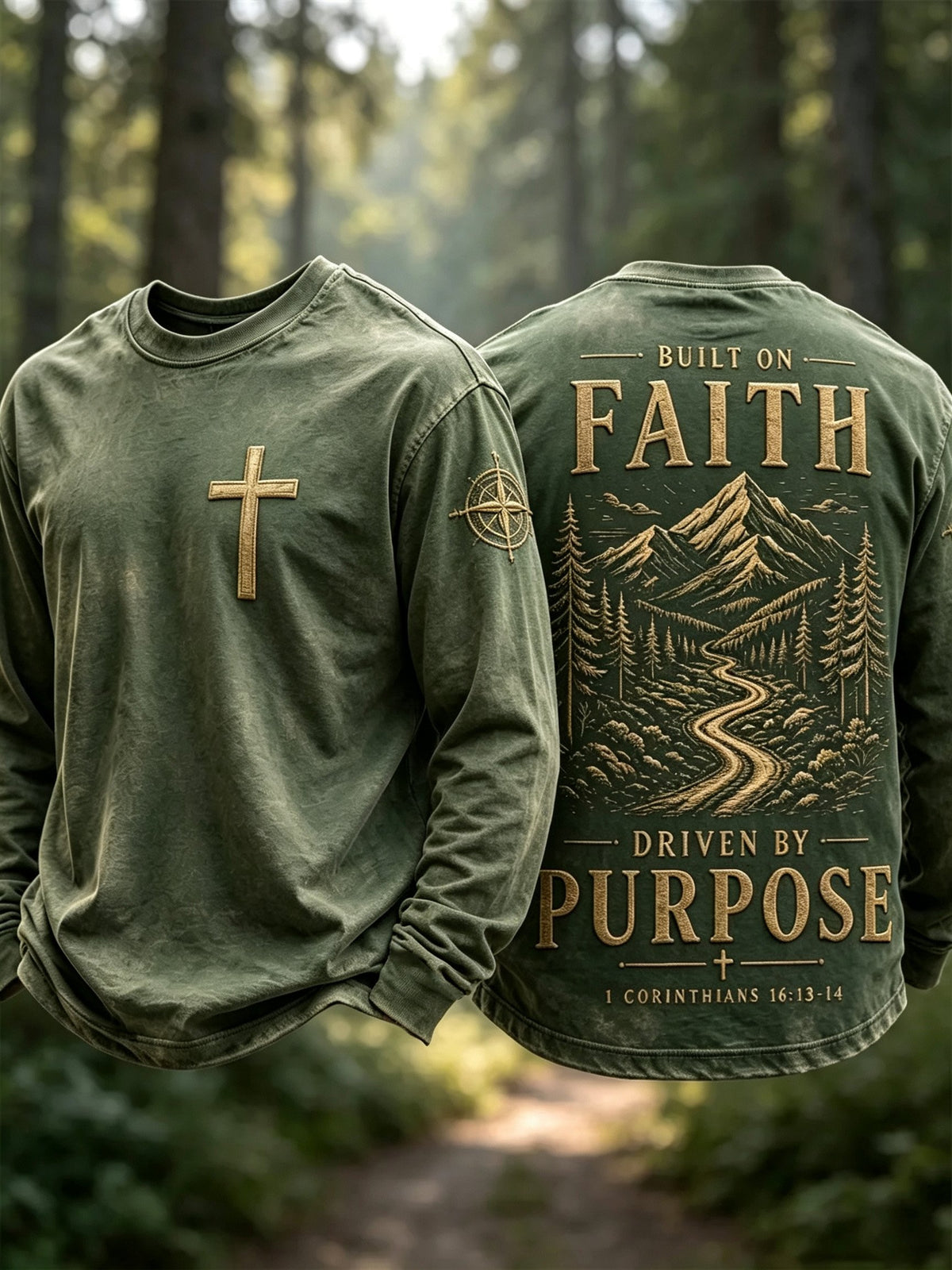 Men's Faith Print Top