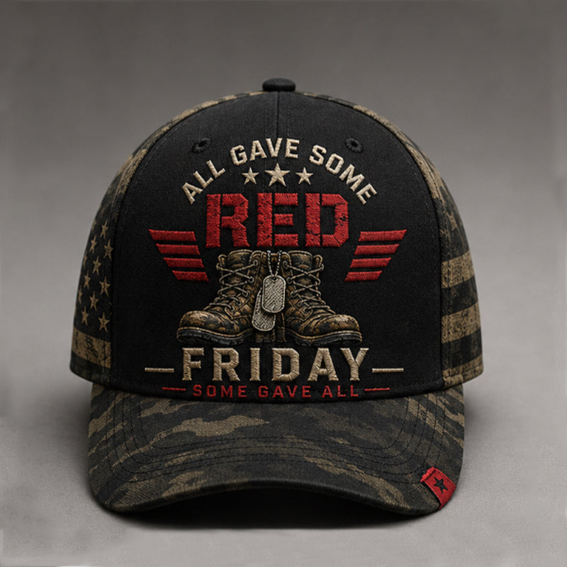 "Red Friday" Veteran Commemorative Casual Baseball Cap