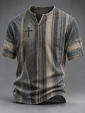 Men's Vintage Faith Faux-Linen T-shirt