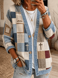 Women's Casual Printed Cardigan