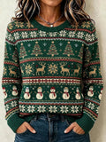 Women's Casual Christmas Long-Sleeve Top