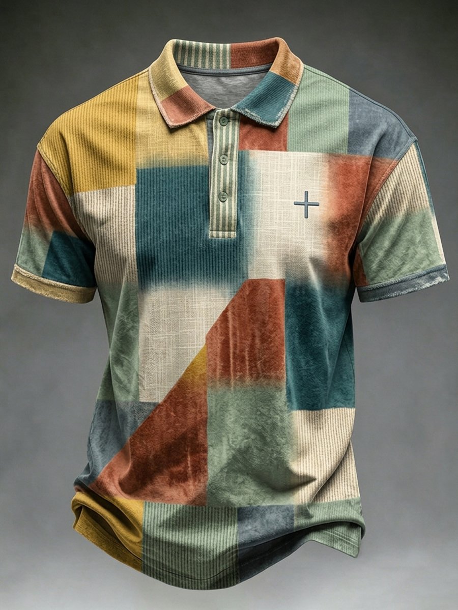 Men's Retro Faith Short-Sleeve Polo Shirt