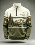 Men's Be Still And Know Psalm 46:10 Print Zip-Up Sweatshirt