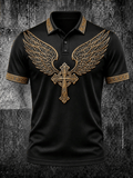 Men's Print Casual Polo Shirt
