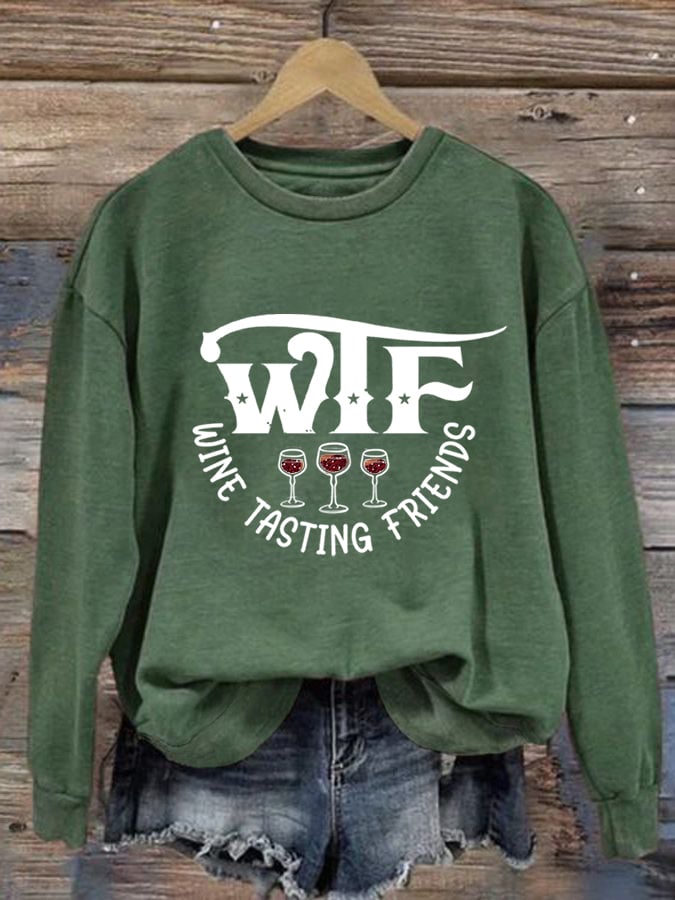 Women'S Wtf Printed Sweatshirt
