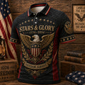 Men’s America 250th Anniversary Patriotic Polo Shirt, 1776–2026 Liberty Bell & Eagle Short Sleeve Collared Shirt